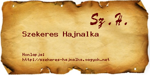 Szekeres Hajnalka névjegykártya